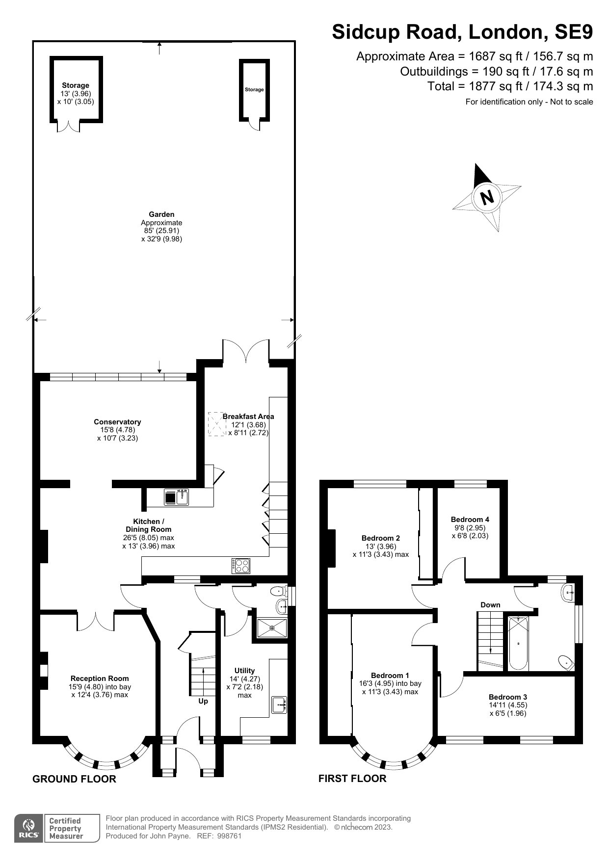 Semidetached House for sale in Sidcup Road, London, , SE9 Acorn