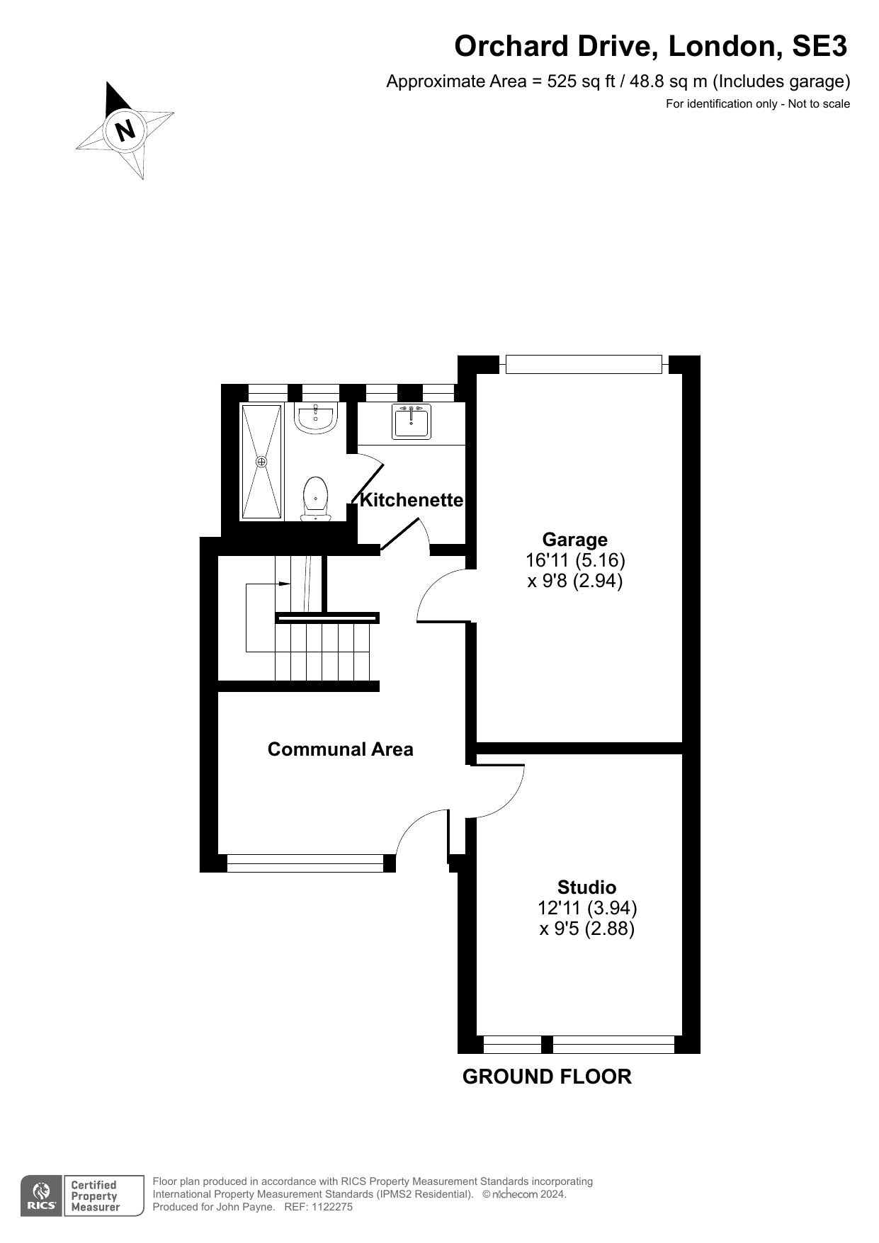 Studio Flat to rent in North Several, London, , SE3 Acorn