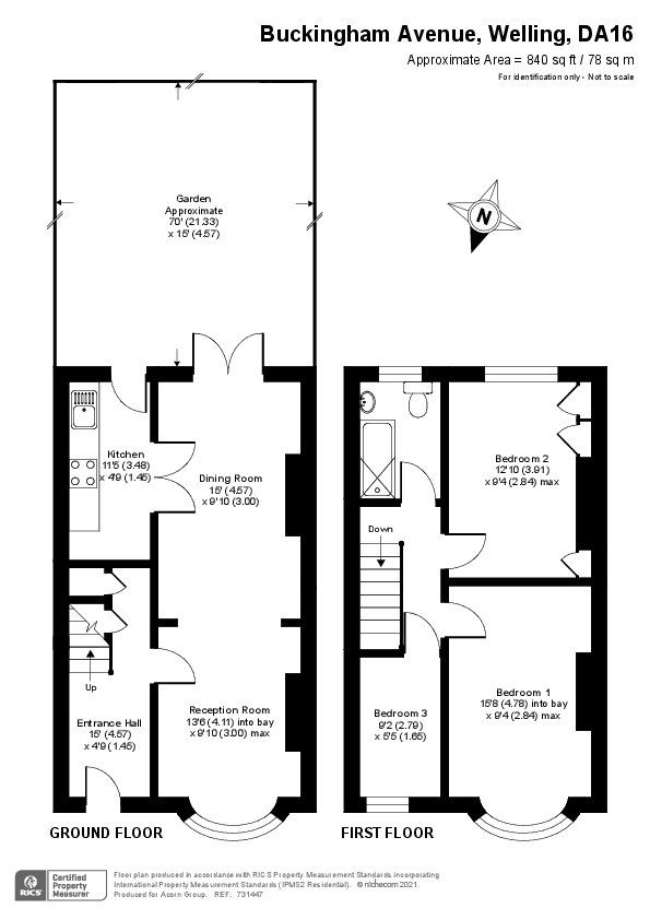 Terraced House in Buckingham Avenue, Welling, , DA16 Acorn