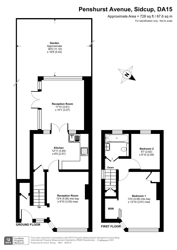 End Of Terrace House for sale in Penshurst Avenue, Sidcup, , DA15