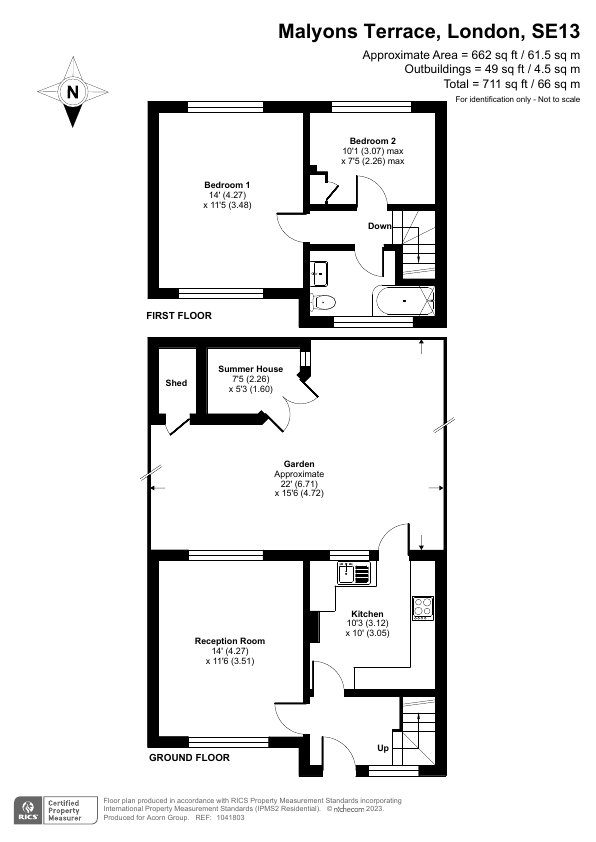 Terraced House for sale in Malyons Terrace, London, , SE13 Acorn