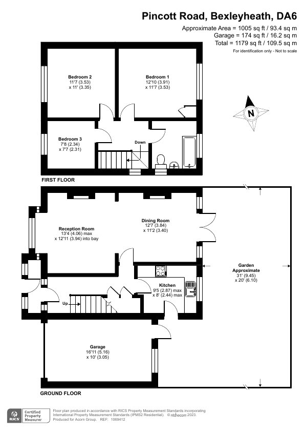 Semidetached House for sale in Pincott Road, Bexleyheath, , DA6 Acorn