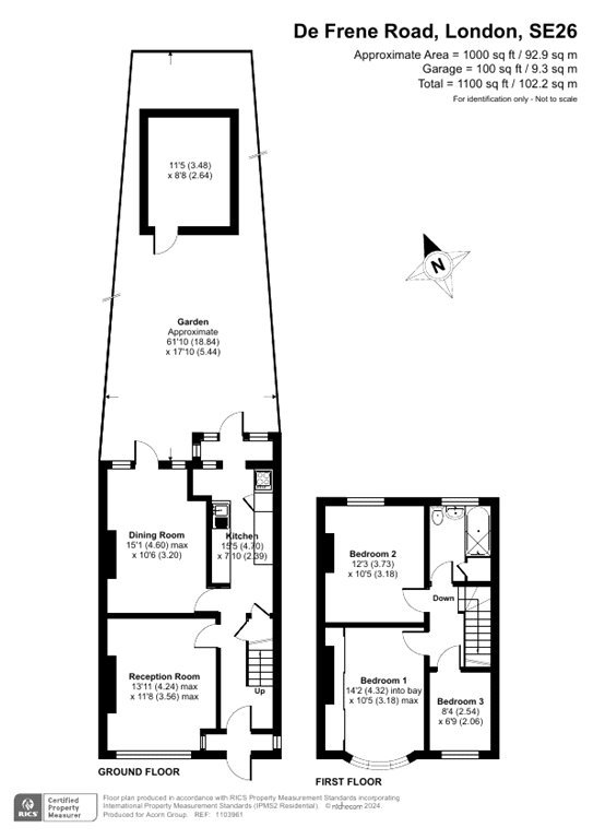 Terraced House for sale in De Frene Road, , SE26 Acorn