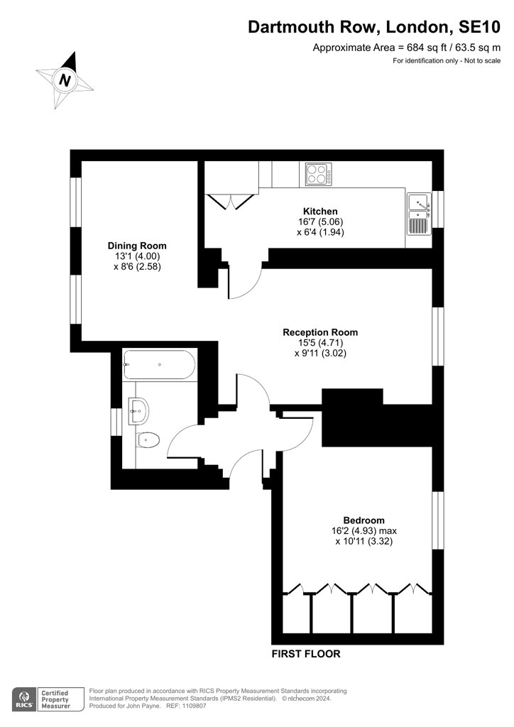 Apartment for sale in Dartmouth Row, London, , SE10 John Payne